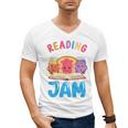 Reading Is My Jam I Love To Read Books Boy Girl Men's V-Neck T-Shirt Reading Is My Jam I Love To Read Books Boy Girl Men's V-Neck T-Shirt