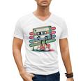 Retro Old Cassette Tape Cartoon With Walker Nostalgia Premium Tri-Blend Men's V-Neck T-Shirt