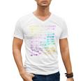 Return To Library Card Book Due Date Bookish Rainbow Reading Men's V-Neck T-Shirt