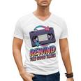 Rewind Good Times Retro VHS Tape Nostalgia 80s 90s Premium Tri-Blend Men's V-Neck T-Shirt Rewind Good Times Retro VHS Tape Nostalgia 80s 90s Premium Tri-Blend Men's V-Neck T-Shirt