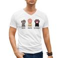 Rock Paper Scissors Hand Game Cute Paw Cat Introvert Men's V-Neck T-Shirt Rock Paper Scissors Hand Game Cute Paw Cat Introvert Men's V-Neck T-Shirt