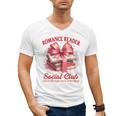 Romance Book Reading Bookish Romance Reader Social Club Men's V-Neck T-Shirt Romance Book Reading Bookish Romance Reader Social Club Men's V-Neck T-Shirt