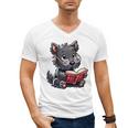 Scottish Terrier Reading a Book Dog Men's V-Neck T-Shirt