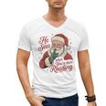 He Sees What You'Ve Been Reading Bookish Christmas Humor Men's V-Neck T-Shirt