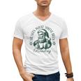 He Sees What You'Ve Been Reading Bookish Christmas Men's V-Neck T-Shirt He Sees What You'Ve Been Reading Bookish Christmas Men's V-Neck T-Shirt