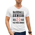 Senior Class Of 2025 Baseball Senior Night Graduation Party Men's V-Neck T-Shirt