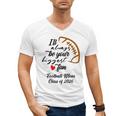 Senior Football Mom Class Of 2026 Graduation Graduate Men's V-Neck T-Shirt