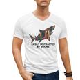 Shark Costume Teens Books Nerds Shark Stuffed Animal Sharks Men's V-Neck T-Shirt Shark Costume Teens Books Nerds Shark Stuffed Animal Sharks Men's V-Neck T-Shirt
