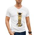 SmileteesGrad Llama Graduation T-Shirt Men's V-Neck T-Shirt