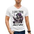 Smut Reader Spicy Book Romance I Like Them Thick & Spicy Men's V-Neck T-Shirt