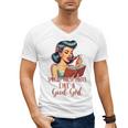 Smutty Spicy Book Reader Spread Those Pages Like A Good Girl Men's V-Neck T-Shirt