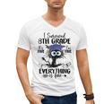 I Survived 8th Grade Graduated Cat Graduation Men's V-Neck T-Shirt