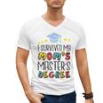 I Survived My Mom's Master's Degree Master Graduation Men's V-Neck T-Shirt