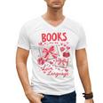 Valentines Book Lover Romance Books Are My Love Language Men's V-Neck T-Shirt Valentines Book Lover Romance Books Are My Love Language Men's V-Neck T-Shirt
