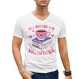 Valentines All Booked For Valentines Book Lovers Teacher Kid Premium Men's V-Neck T-Shirt