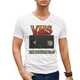 VHS Tape Nostalgia Old School Technology Humor Premium Men's V-Neck T-Shirt