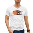 Vintage Proud Basketball Dad Fathers Day Basketball Player Men's V-Neck T-Shirt