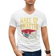 Wake Up Smarter Librarian Book Stack Premium Tri-Blend Men's V-Neck T-Shirt