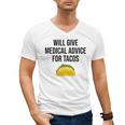 Will Give Medical Advice For Tacos Shirt Graduation MD Men's V-Neck T-Shirt