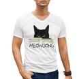 Women's Meowjong Cat Mahjong Chinese Game Cat Mom Dad Men's V-Neck T-Shirt