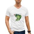 Youth Boy My Lucky Fishing-Shirt Bass Fish Dad Men's V-Neck T-Shirt