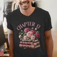 13th Birthday Chapter 13 Birthday Shirt Girls Book Lover Men's V-Neck T-Shirt