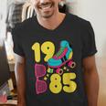 1985 Retro Raised In The 80s Old School Nostalgia Vibes Men's V-Neck T-Shirt 1985 Retro Raised In The 80s Old School Nostalgia Vibes Men's V-Neck T-Shirt