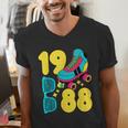 1988 Retro Raised In The 80s Old School Nostalgia Vibes Men's V-Neck T-Shirt 1988 Retro Raised In The 80s Old School Nostalgia Vibes Men's V-Neck T-Shirt