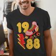 1988 Retro Roller Skate Vintage 80s Nostalgia Collector Men's V-Neck T-Shirt