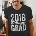 2018 Biology Graduation Biologist Graduate Degree Men's V-Neck T-Shirt