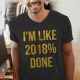 2018 Done High School Senior Graduation New Years Eve Shirt Men's V-Neck T-Shirt