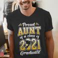 2021 Graduation Shirts For Family 2021 Graduation For Aunt Men's V-Neck T-Shirt
