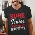 2026 Senior Band Brother Class Of 2026 Parent Graduation Men's V-Neck T-Shirt