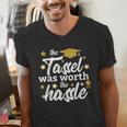2026 Tassel Graduation The Tassel Was Worth The Hassle Men's V-Neck T-Shirt