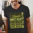 2026 Tennis Senior Brother Graduation Matching Family Men's V-Neck T-Shirt