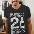 21st Birthday Dad Mom 21 Year Old My Daughter Squad Men's V-Neck T-Shirt