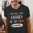 2nd Grade Graduation Shirt 2nd Grade Done Summer Loading Men's V-Neck T-Shirt
