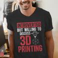 3D Printer Introvert 3D Printing Men's V-Neck T-Shirt 3D Printer Introvert 3D Printing Men's V-Neck T-Shirt