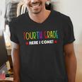 4th Grade Here I Come Kids 3rd Grade Graduation Men's V-Neck T-Shirt
