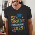 5th Grade Graduation 2025 Graphic – Class Of 2025 Theme Men's V-Neck T-Shirt