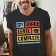5th Grade Level Complete Shirt Graduation Last Day Of School Men's V-Neck T-Shirt