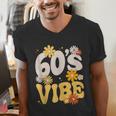 60's Vibe Vintage Nostalgia Mixtape Era 1960s Party Groovy Men's V-Neck T-Shirt
