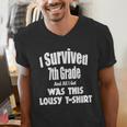 7th Seven Grade Graduation Shirt Boy Girl Graduate Education Men's V-Neck T-Shirt