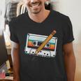 80 S 80s 90s Cassette Tape Nostalgia Retro Band Men's V-Neck T-Shirt