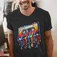 80s 90s Retro Party Costume Nostalgia Cassette Men's V-Neck T-Shirt