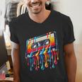80s 90s Retro Party Costume Nostalgia Cassette Men's V-Neck T-Shirt
