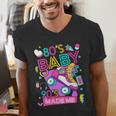 80's Baby 90's Made Me 1980s 1990s Nostalgia Retro Party Men's V-Neck T-Shirt