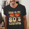This Is My 80s Costume Vibes Nostalgia 1980s Vintage Fashion Men's V-Neck T-Shirt