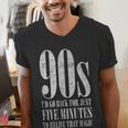 The 90s I'd Go Back For Five Minutes Nostalgia Quote Men's V-Neck T-Shirt