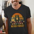 90s Nostalgia Never Forget Retro Men's V-Neck T-Shirt